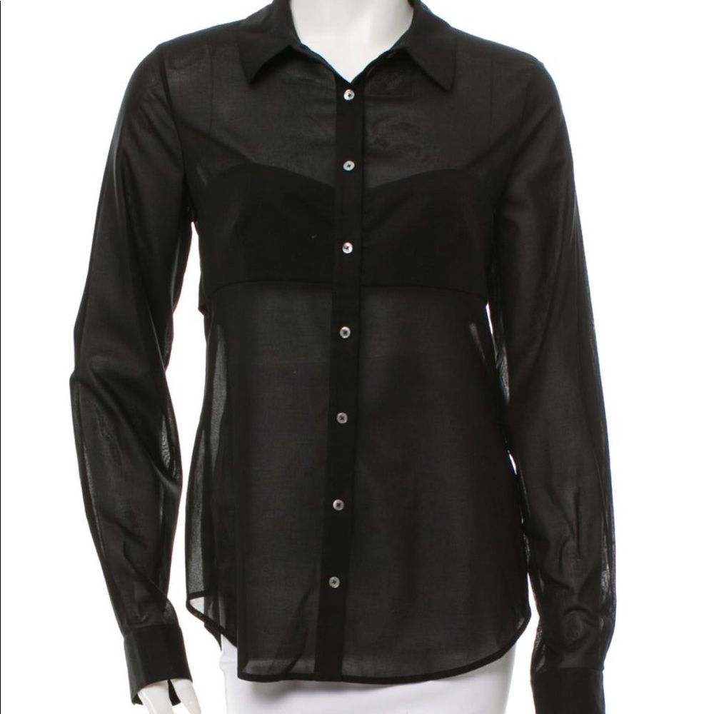 T by Alexander Wang black button down